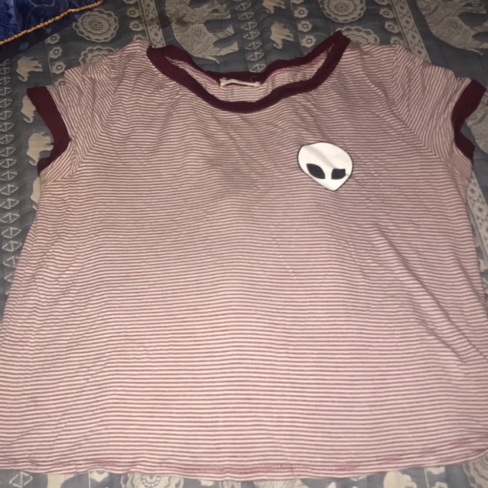 French pastry alien stripe tee